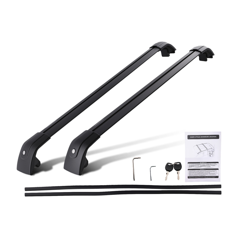 Pair Aluminium Black Roof Rack Cross Bars compatible for BMW X5 F15 F85 G05 F95 2013+