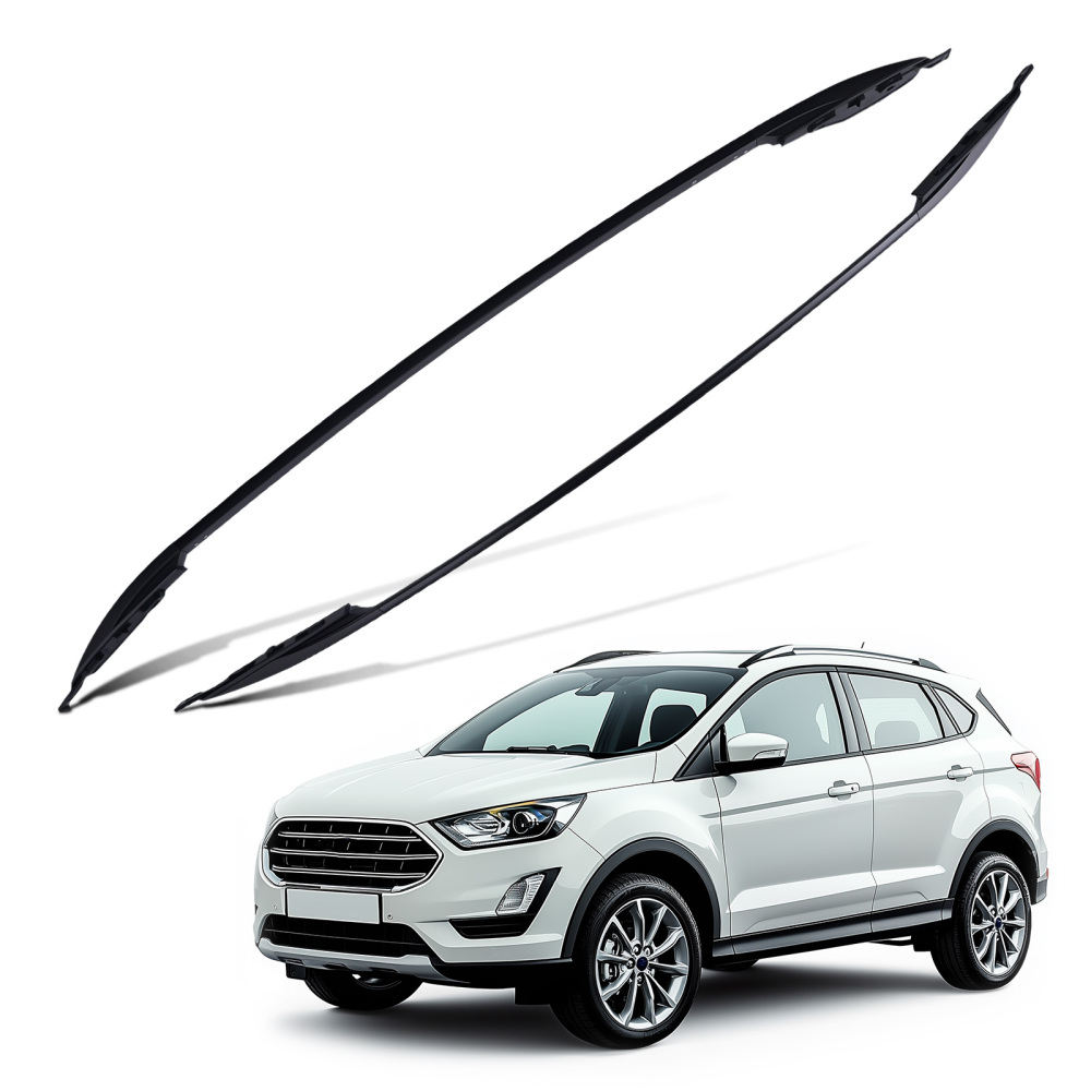 Aluminium Black Roof Rails Bars Storage Rack compatible for Ford Kuga Mk2 2013-2019