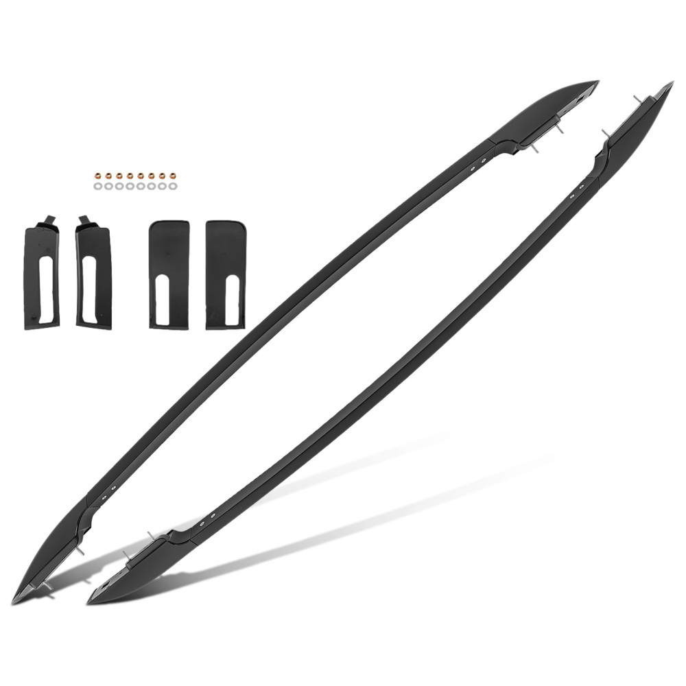 Black Roof Rails Bars Assembly Set compatible for Ford Ranger T6 T7 T8 2011-2022 2PCS