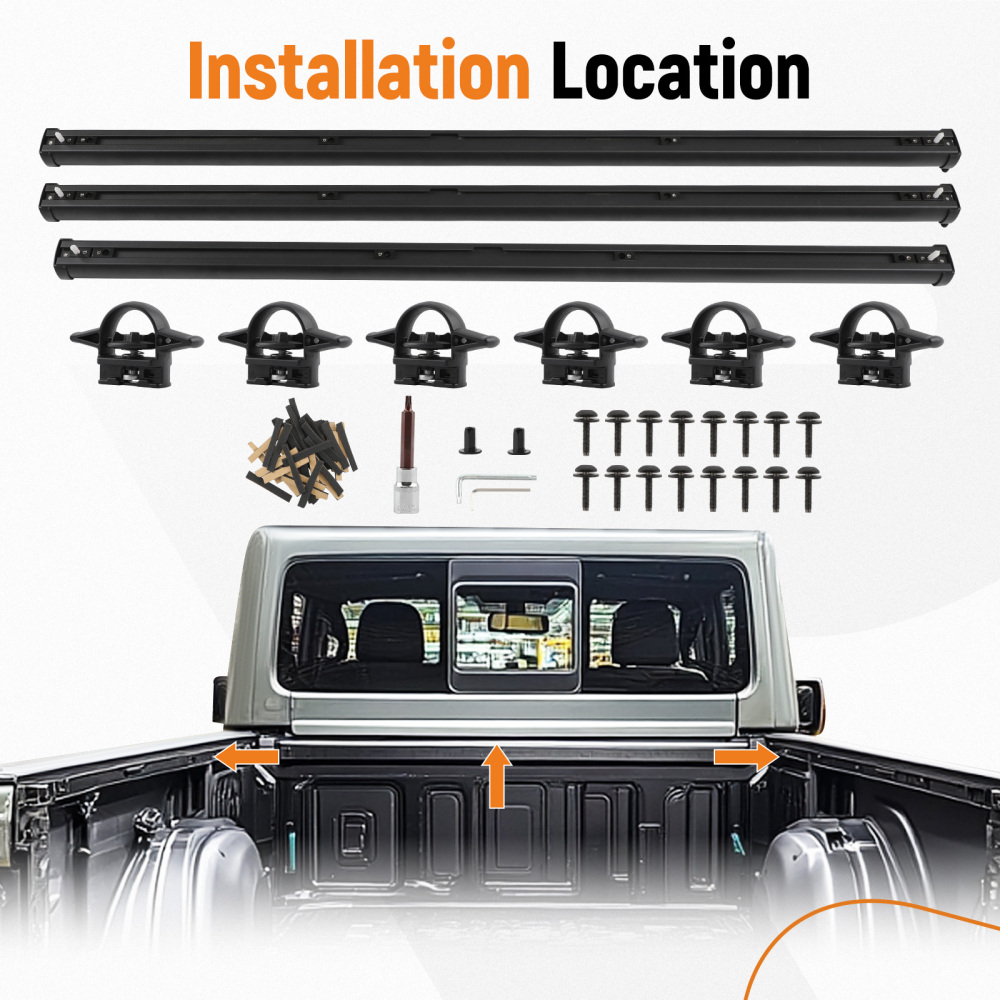 Trail Rail System compatible for Jeep Gladiator JT Utility 3.0 3.62020-2023 82215631