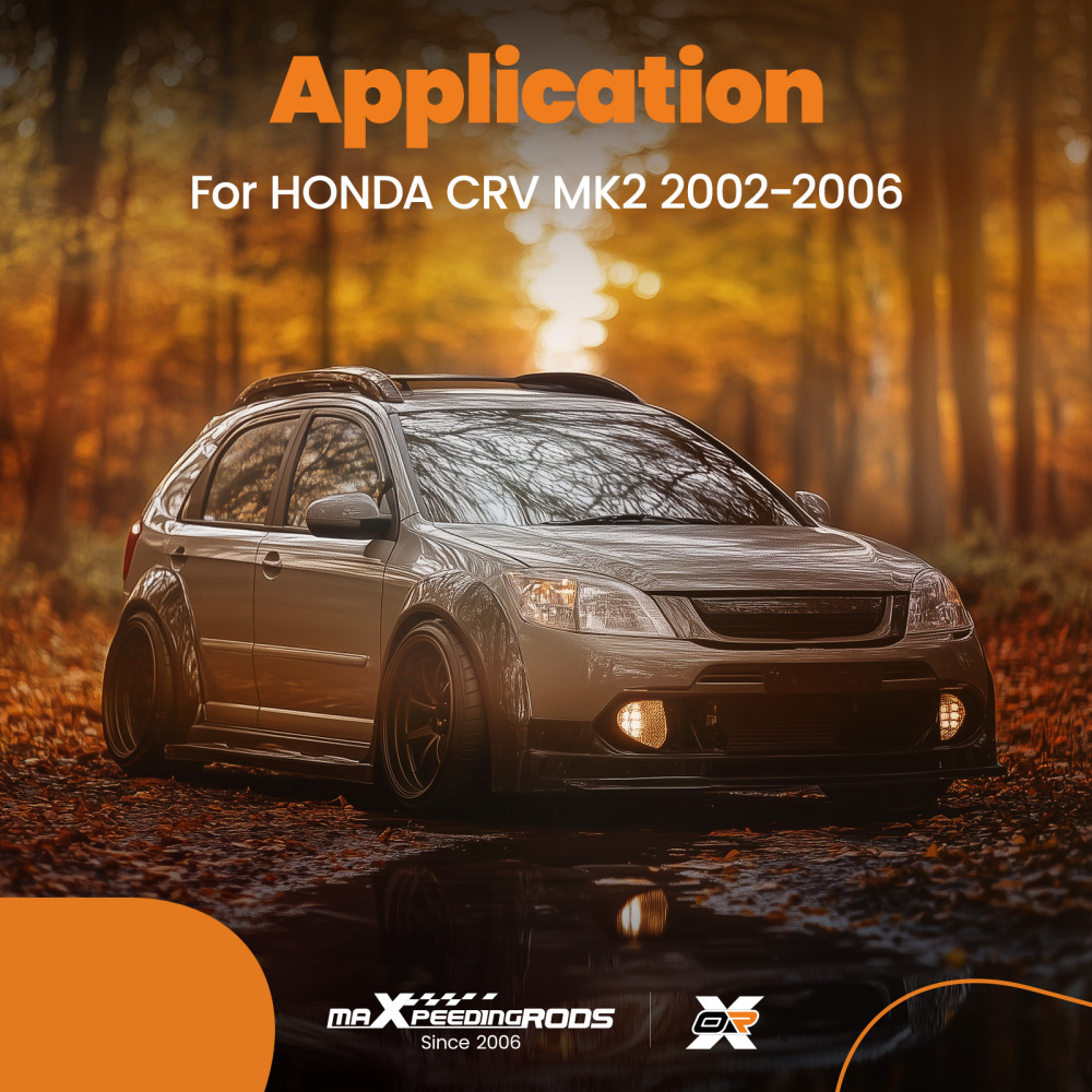 Black Roof Cross Bars Top Mount Luggage Rack Set compatible for Honda CRV Mk2 2002-2006