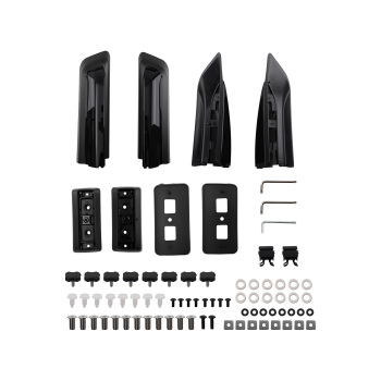 4Pcs Roof Rack Side Rails + Cross Bars for 19-2025 compatible for Honda Passport Black Aluminum