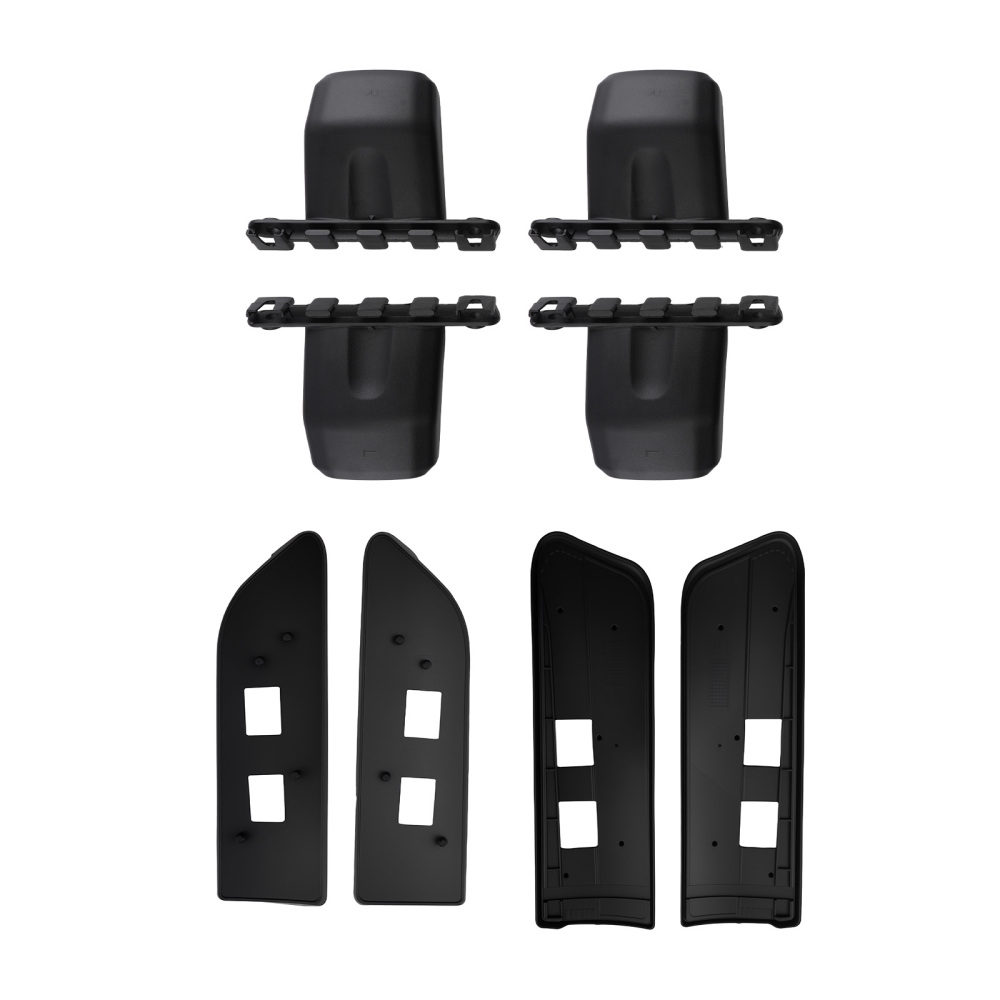 4Pcs Roof Rack Side Rails + Cross Bars for 19-2025 compatible for Honda Passport Black Aluminum