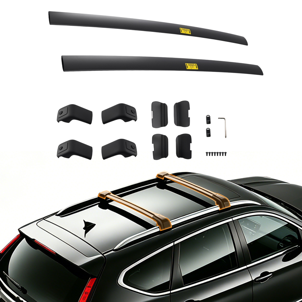 Roof Cross Bars Rack Aluminium compatible for Hyundai Tucson 2015+ Crossbars Black