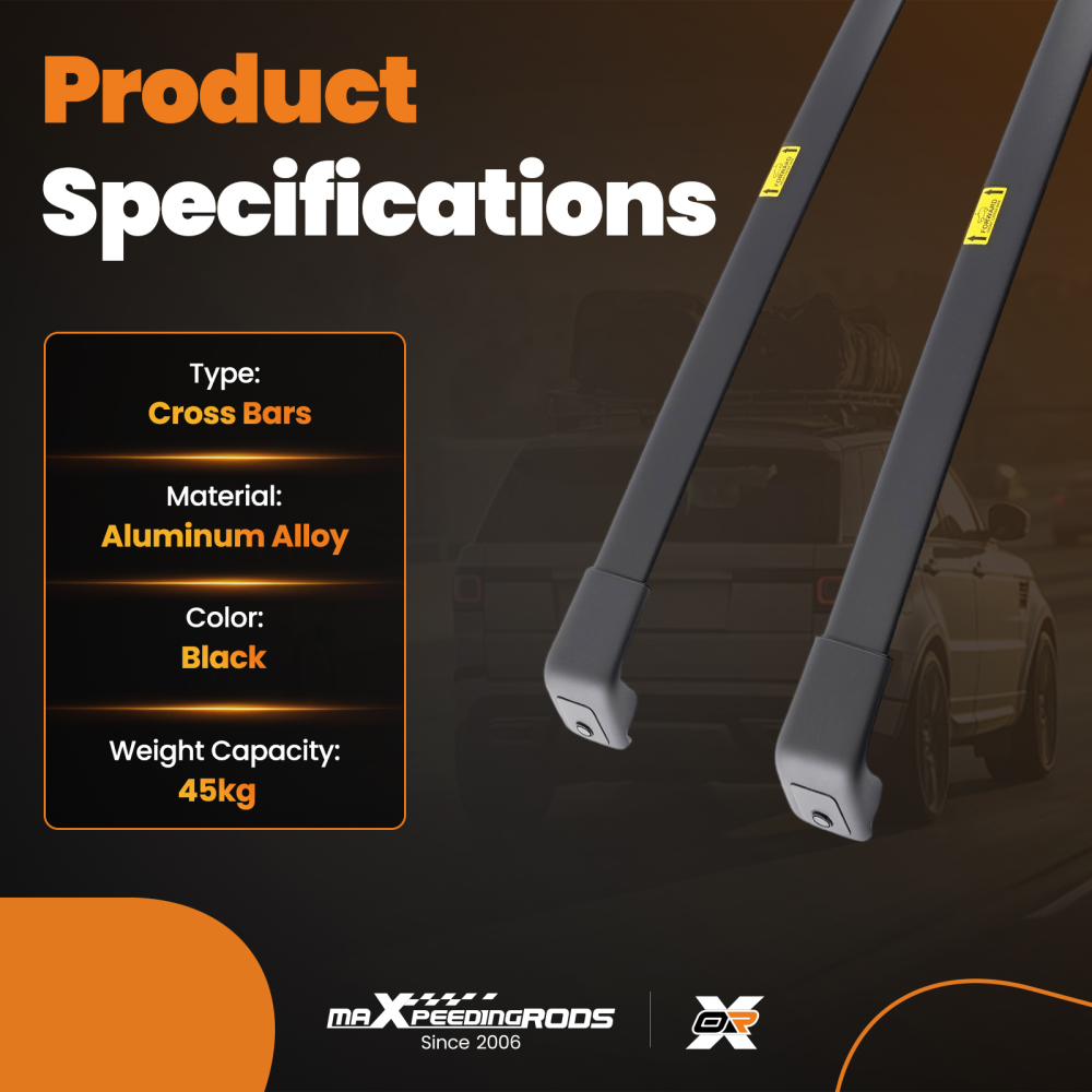 Roof Cross Bars Rack Aluminium compatible for Hyundai Tucson 2015+ Crossbars Black