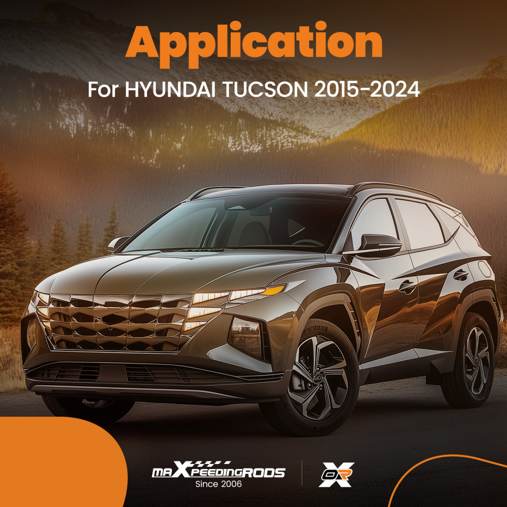 Roof Cross Bars Rack Aluminium compatible for Hyundai Tucson 2015+ Crossbars Black