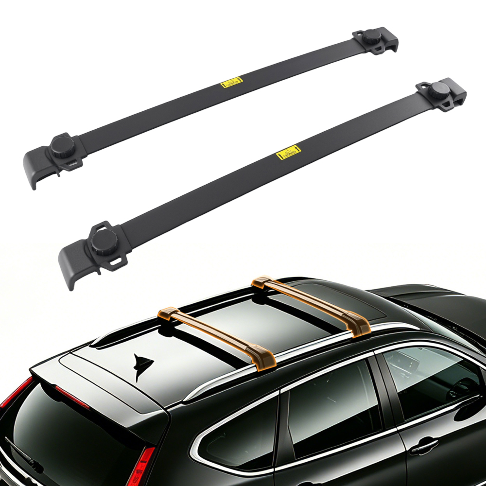 Aluminium Roof Racks Cross Bars compatible for Jeep Renegade 2014-2024 2025 2Pcs Black