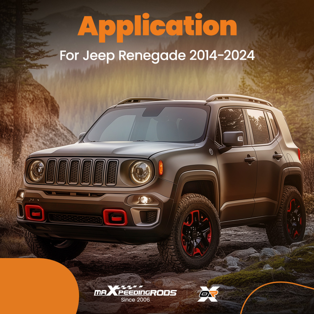 Aluminium Roof Racks Cross Bars compatible for Jeep Renegade 2014-2024 2025 2Pcs Black