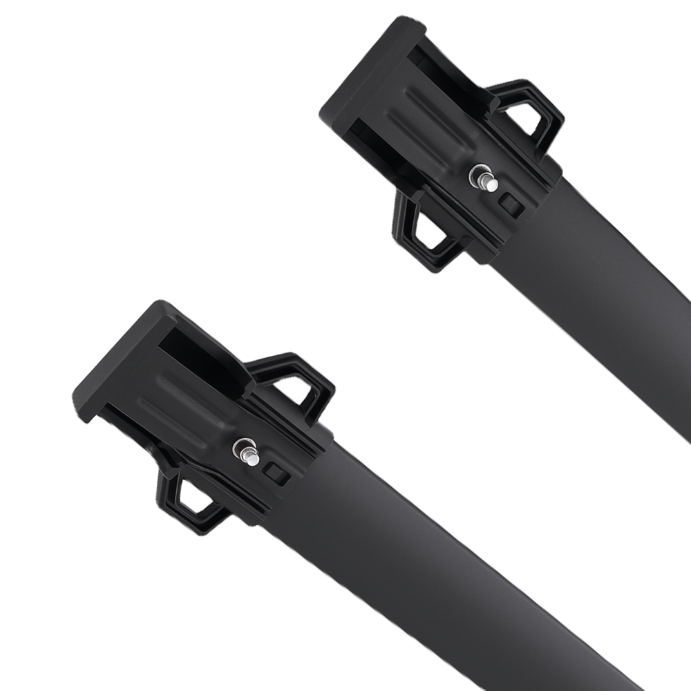 Cross Bars Black Aluminium compatible for Jeep Renegade 2014-2024 Roof Rack 45kg