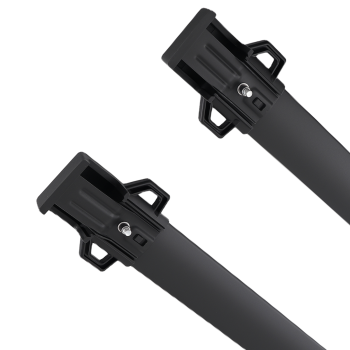 Cross Bars Black Aluminium compatible for Jeep Renegade 2014-2024 Roof Rack 45kg