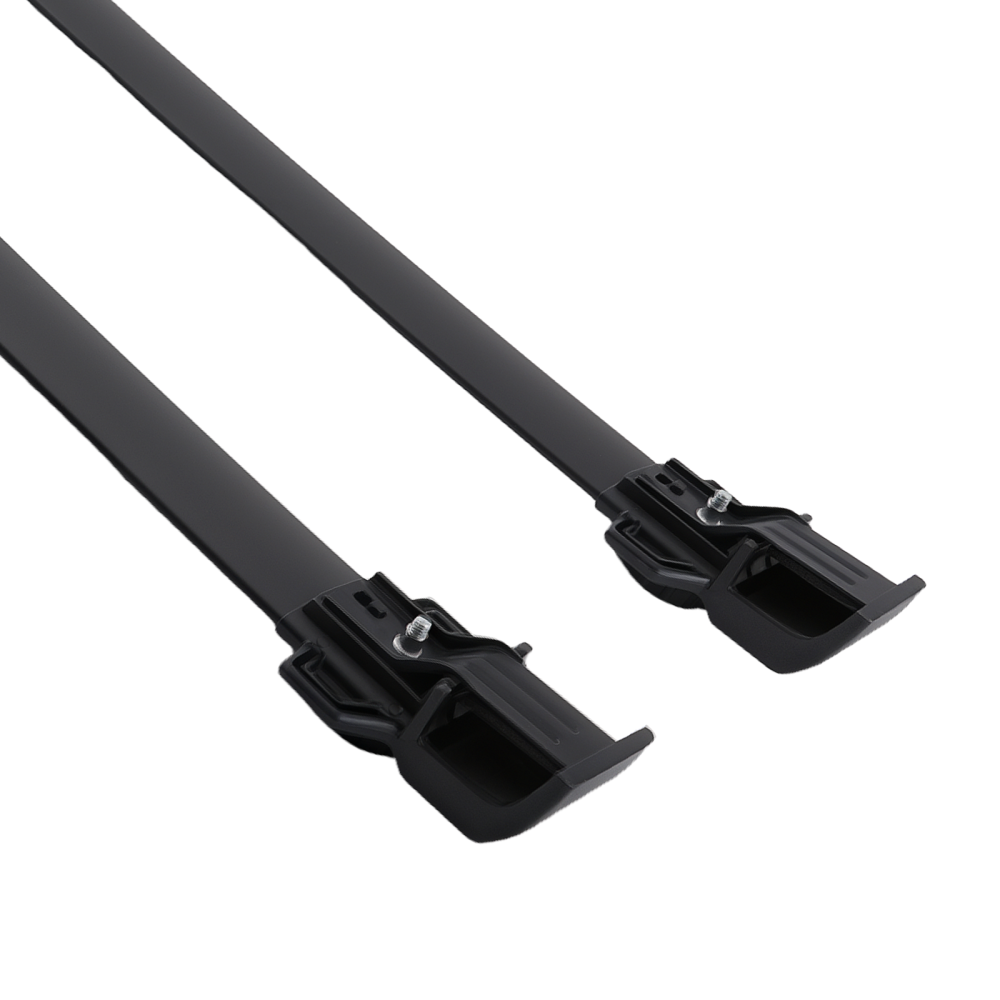 Cross Bars Black Aluminium compatible for Jeep Renegade 2014-2024 Roof Rack 45kg