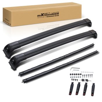 Roof Rails Rack Cross Bars Kit compatible for Range Rover Sport L320 2005-2013 Black