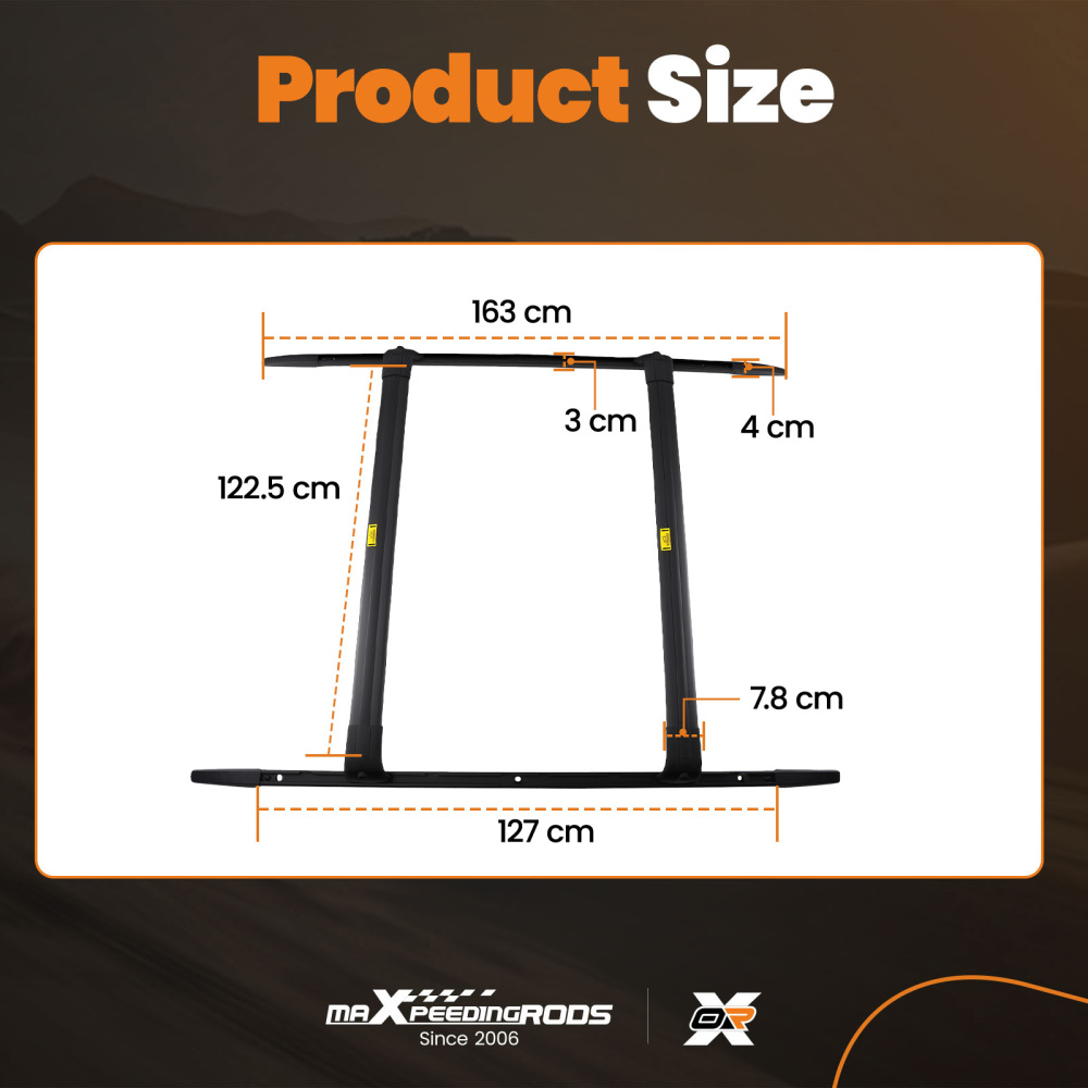 Roof Rails Rack Cross Bars Kit compatible for Range Rover Sport L320 2005-2013 Black