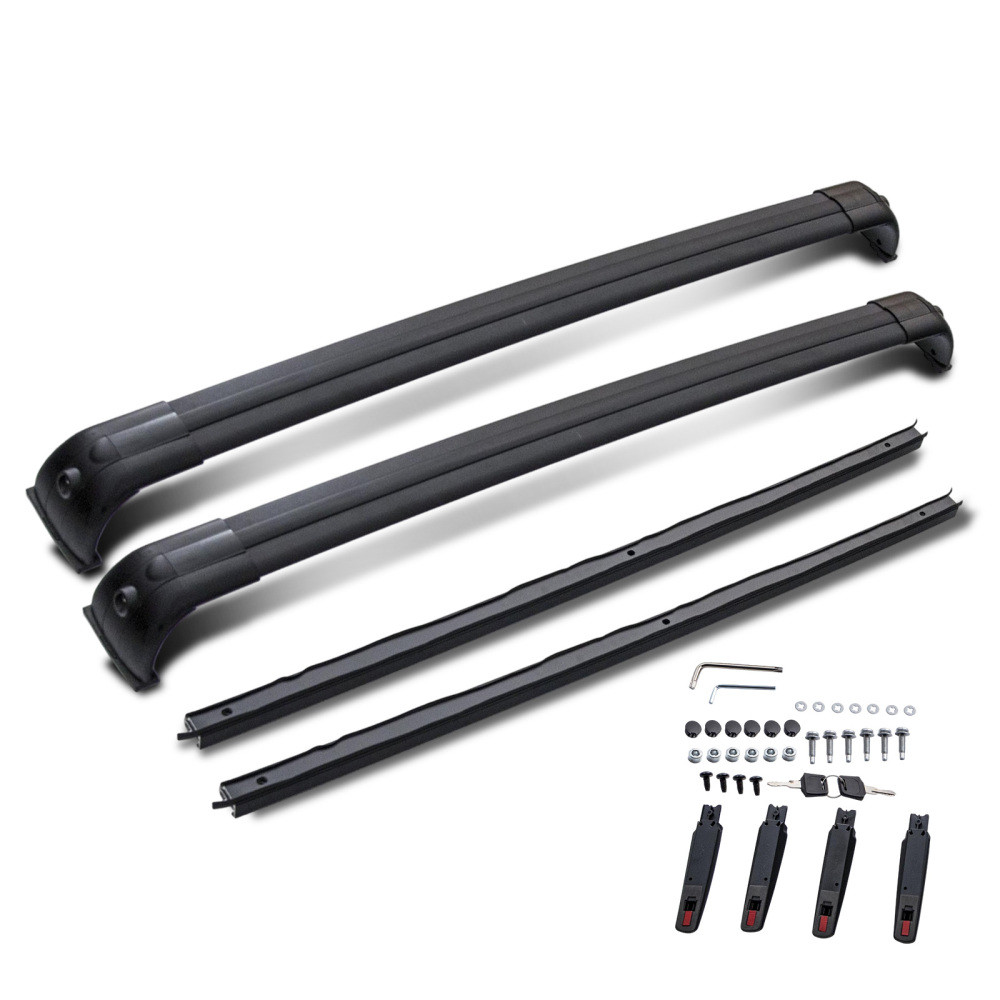Roof Rails Rack Cross Bars Kit compatible for Range Rover Sport L320 2005-2013 Black