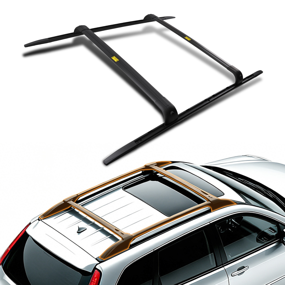 Roof Rails Rack Cross Bars Kit compatible for Range Rover Sport L320 2005-2013 Black