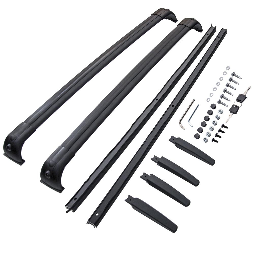 Roof Rails Rack Cross Bars Kit compatible for Range Rover Sport L320 2005-2013 Black