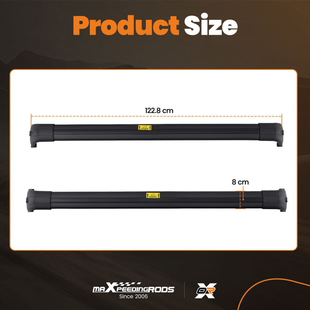 Aluminium Black Roof Bars compatible for Range Rover Sport L320 2005-2013 Luggage