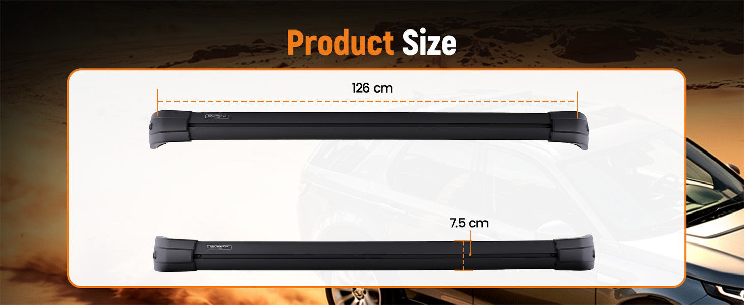 Aluminum Alloy Roof Rack Bars compatible for Range Rover L405 2013-2023 40KG Capacity