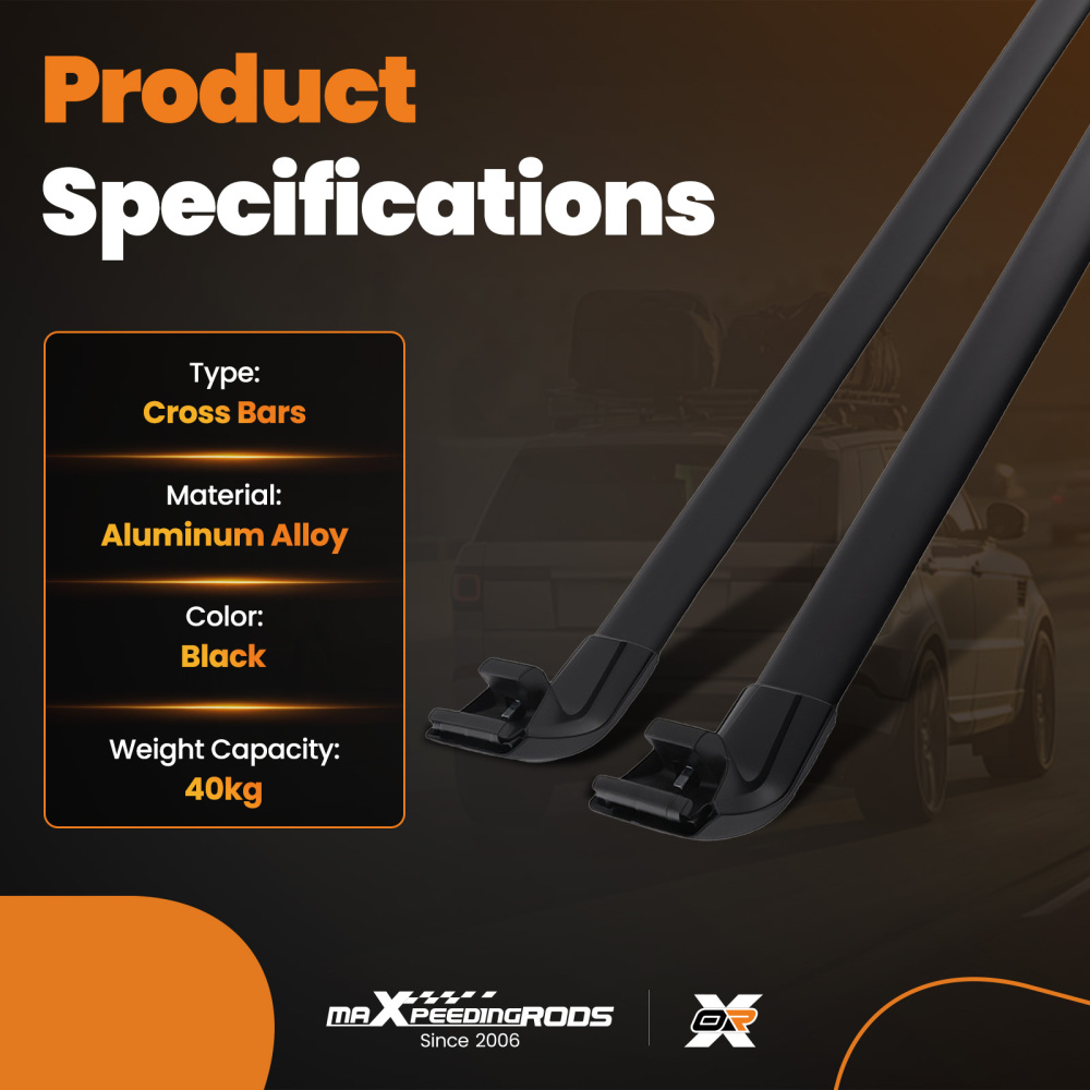Aluminum Alloy Roof Rack Bars compatible for Range Rover L405 2013-2023 40KG Capacity