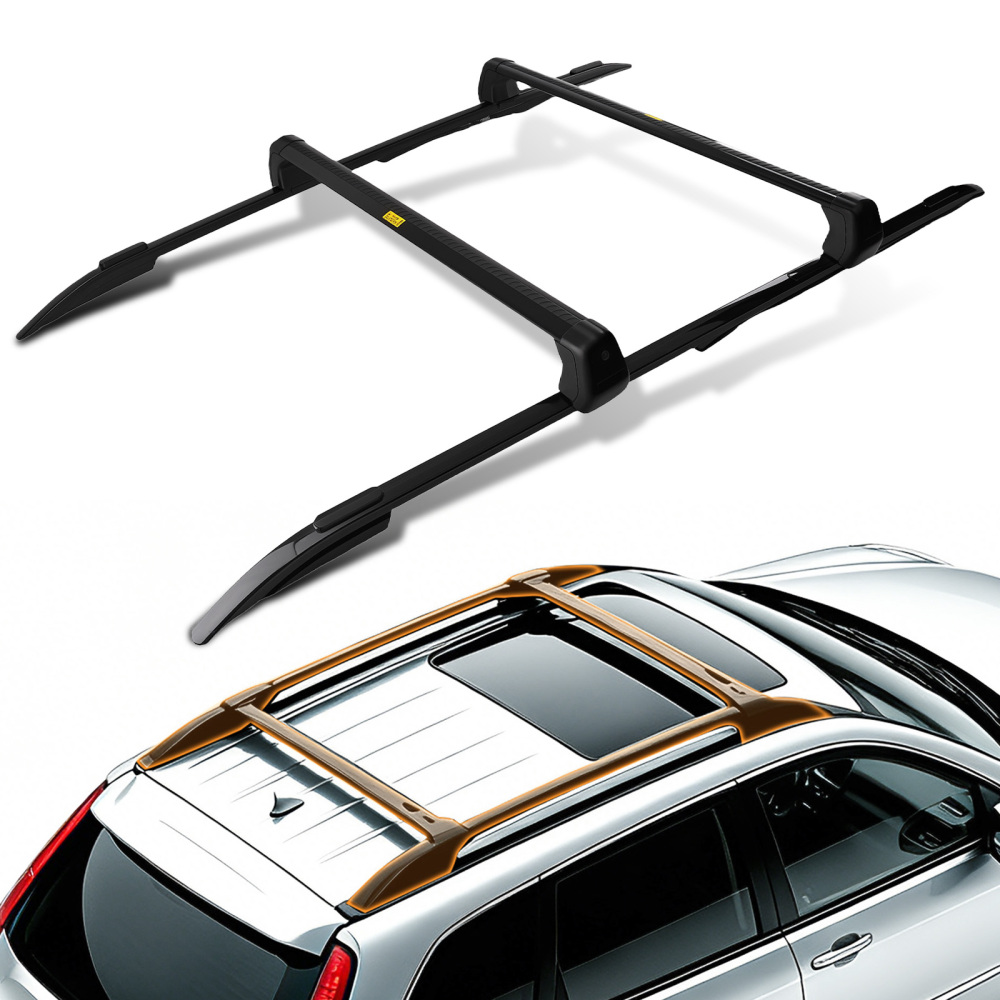 Black Roof Luggage Rail compatible for Land Rover Discovery 5 L462 2017-2025 Cross Bar