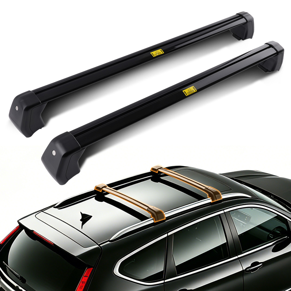 Aluminum Cargo Roof Bars compatible for Land Rover Discovery 5 2017-2024 Black 45KG Load