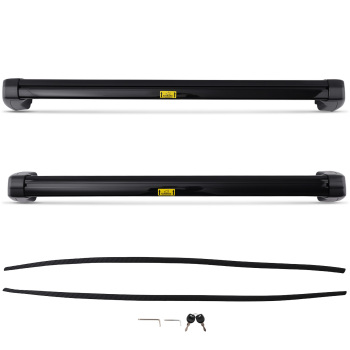 Aluminum Cargo Roof Bars compatible for Land Rover Discovery 5 2017-2024 Black 45KG Load