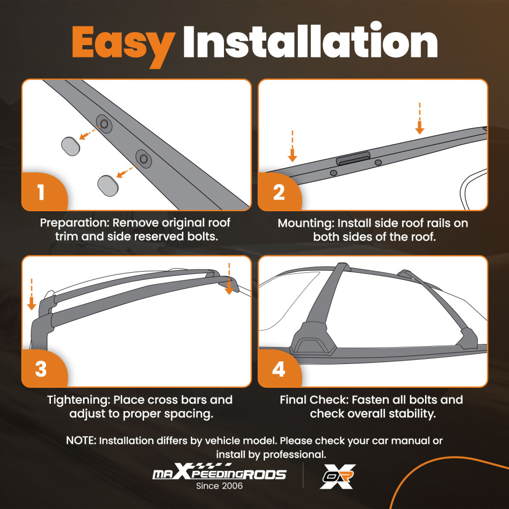 Black Roof Bar Rail Carrier compatible for Range Rover Sport L494 MK2 2013-2022 Aluminium