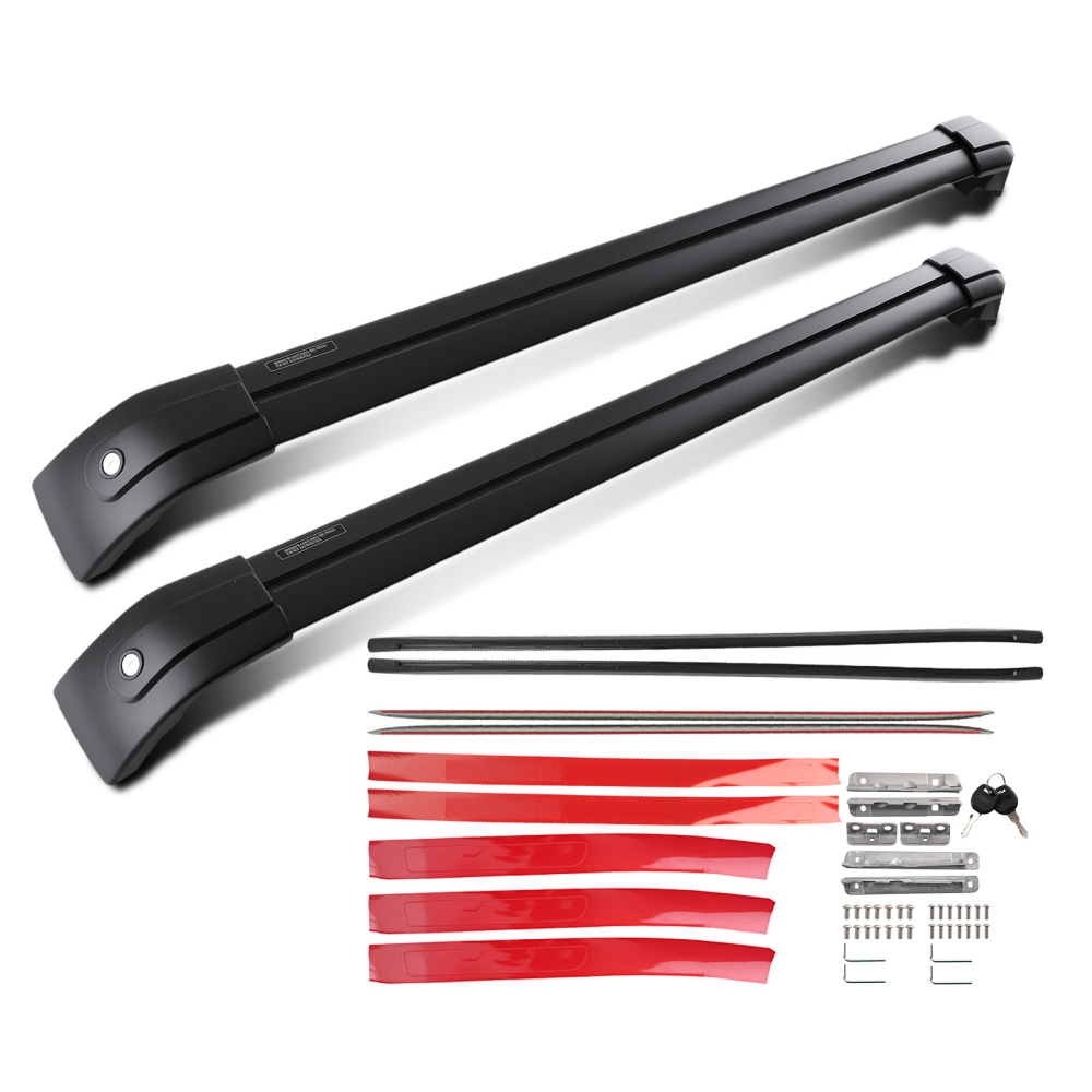 Black Roof Bar Rail Carrier compatible for Range Rover Sport L494 MK2 2013-2022 Aluminium