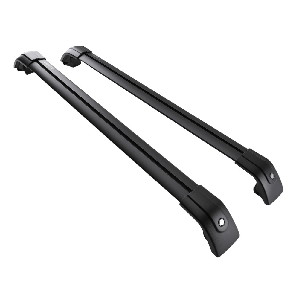 Black Roof Rack Rails Cross Bars compatible for Land Rover Discovery Sport L550 15-23