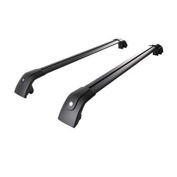 Black Roof Rack Rails Cross Bars compatible for Land Rover Discovery Sport L550 15-23