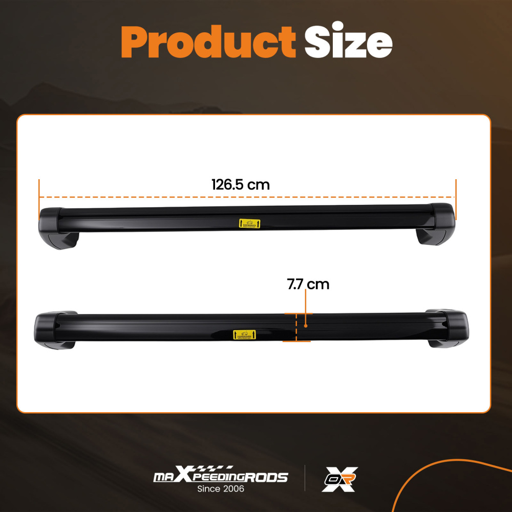 Aluminium Black Roof Rack compatible for Jaguar F-Pace X761 2015-2023 Cross Bar 45KG
