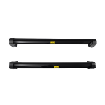 Black Aluminium Roof Cross Bars Pair Storage compatible for Land Rover Defender 90 L663 20+