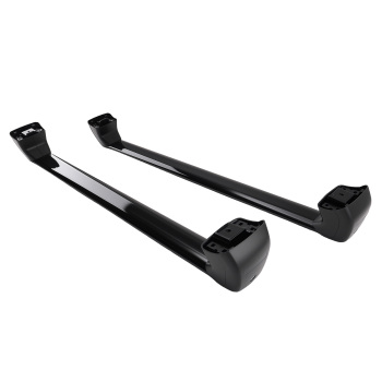 Black Aluminium Roof Cross Bars Pair Storage compatible for Land Rover Defender 90 L663 20+