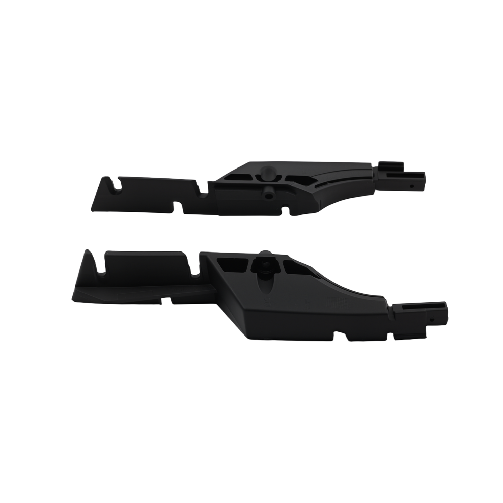 Black Roof Luggage Carrier Rails compatible for Land Rover Discovery 3 4 2004-2018