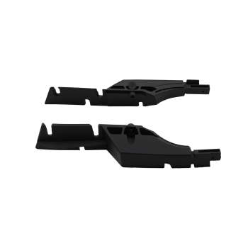 Black Roof Luggage Carrier Rails compatible for Land Rover Discovery 3 4 2004-2018