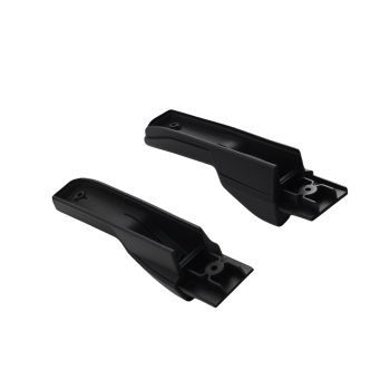 Black Roof Luggage Carrier Rails compatible for Land Rover Discovery 3 4 2004-2018