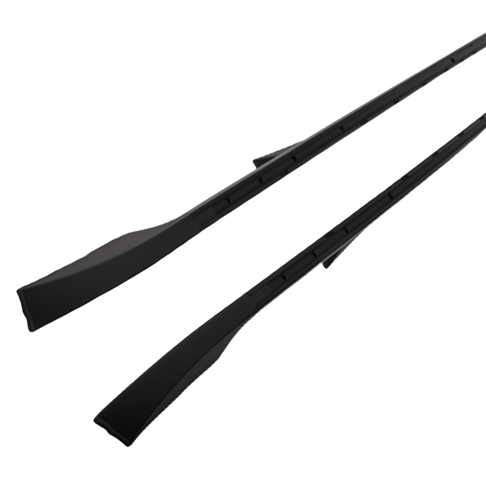 Black Roof Luggage Carrier Rails compatible for Land Rover Discovery 3 4 2004-2018