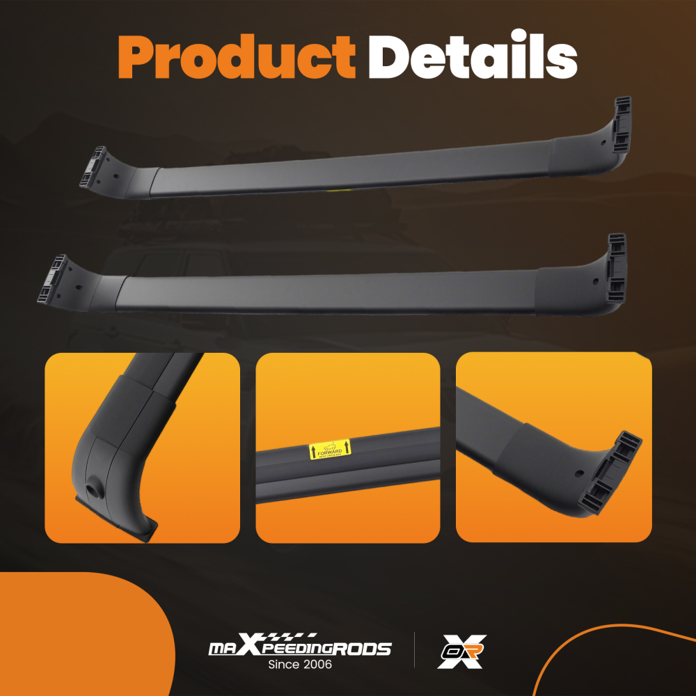 Cross Bars Roof Rails Rack compatible for Land Rover Discovery 34 L319 2005-2018