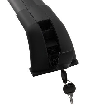 Black Cross Rail Bar compatible for Land Rover Discovery 3/4 05-18 Aluminium Roof 45KG