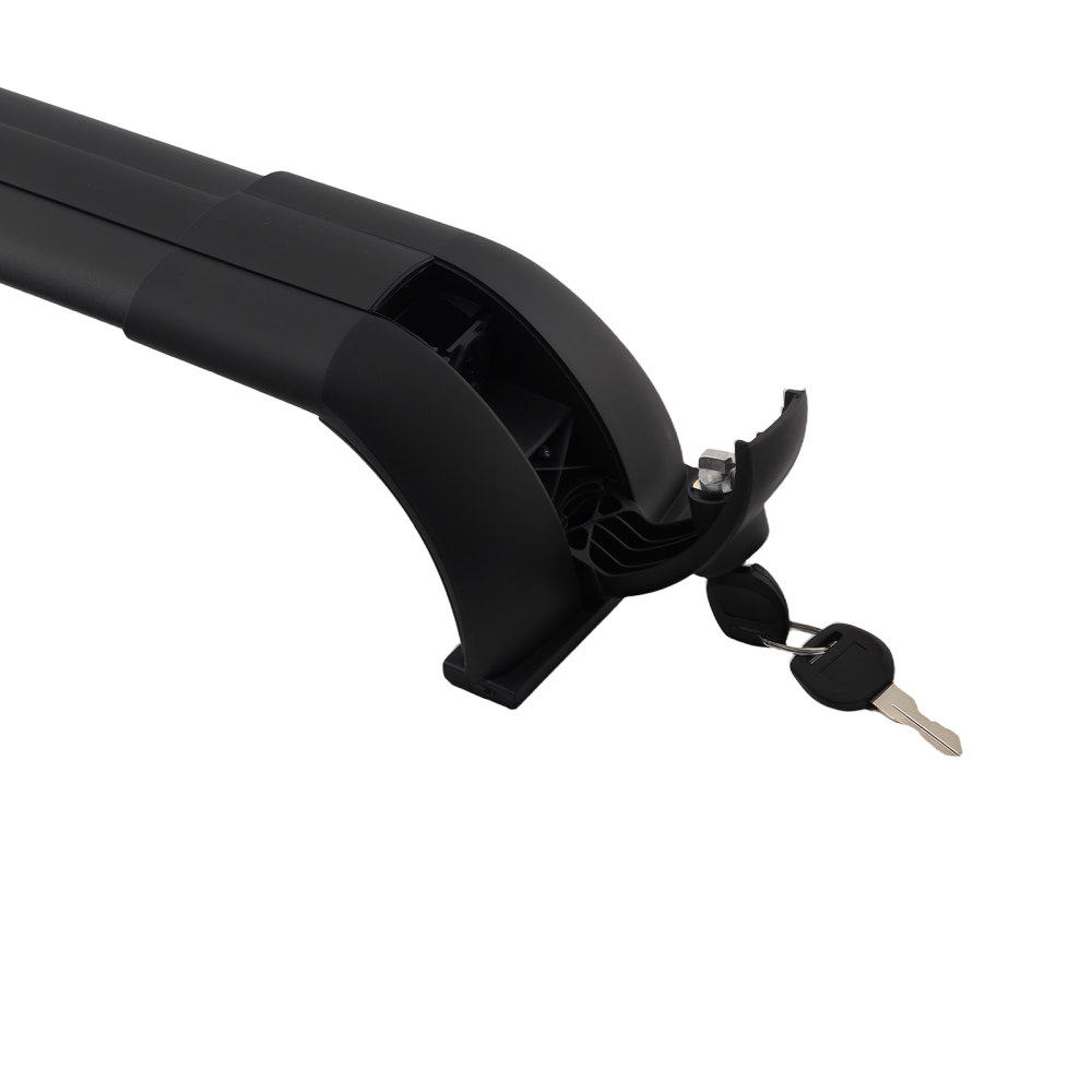 Black Cross Rail Bar compatible for Land Rover Discovery 3/4 05-18 Aluminium Roof 45KG