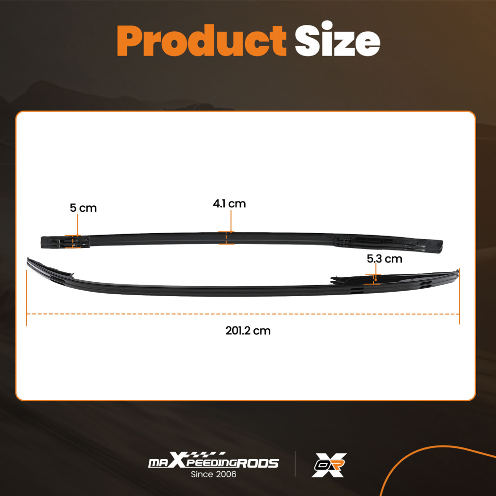 Aluminium Black Roof Rail Bar compatible for Land Rover Discovery Sport L550 2014+