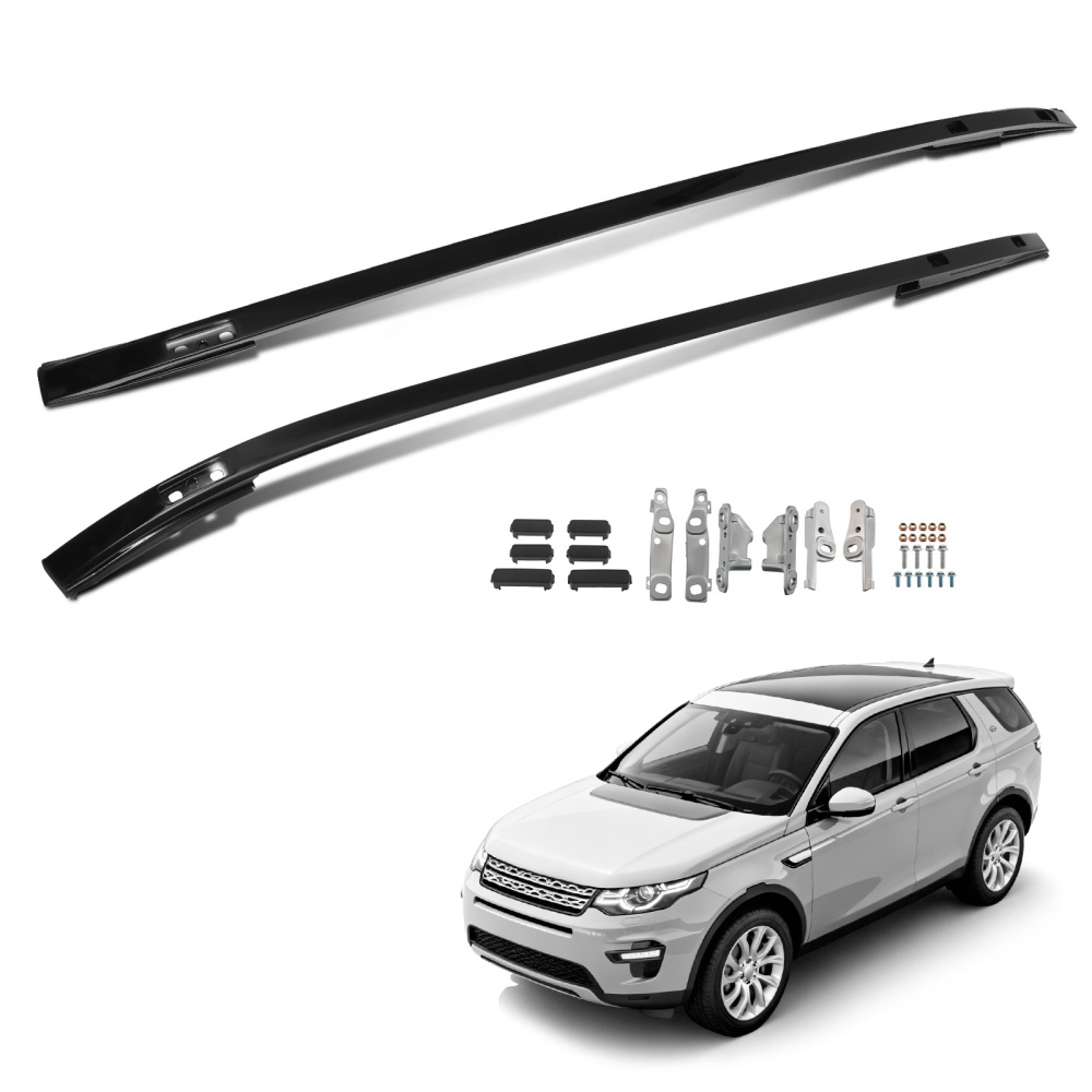 Aluminium Black Roof Rail Bar compatible for Land Rover Discovery Sport L550 2014+