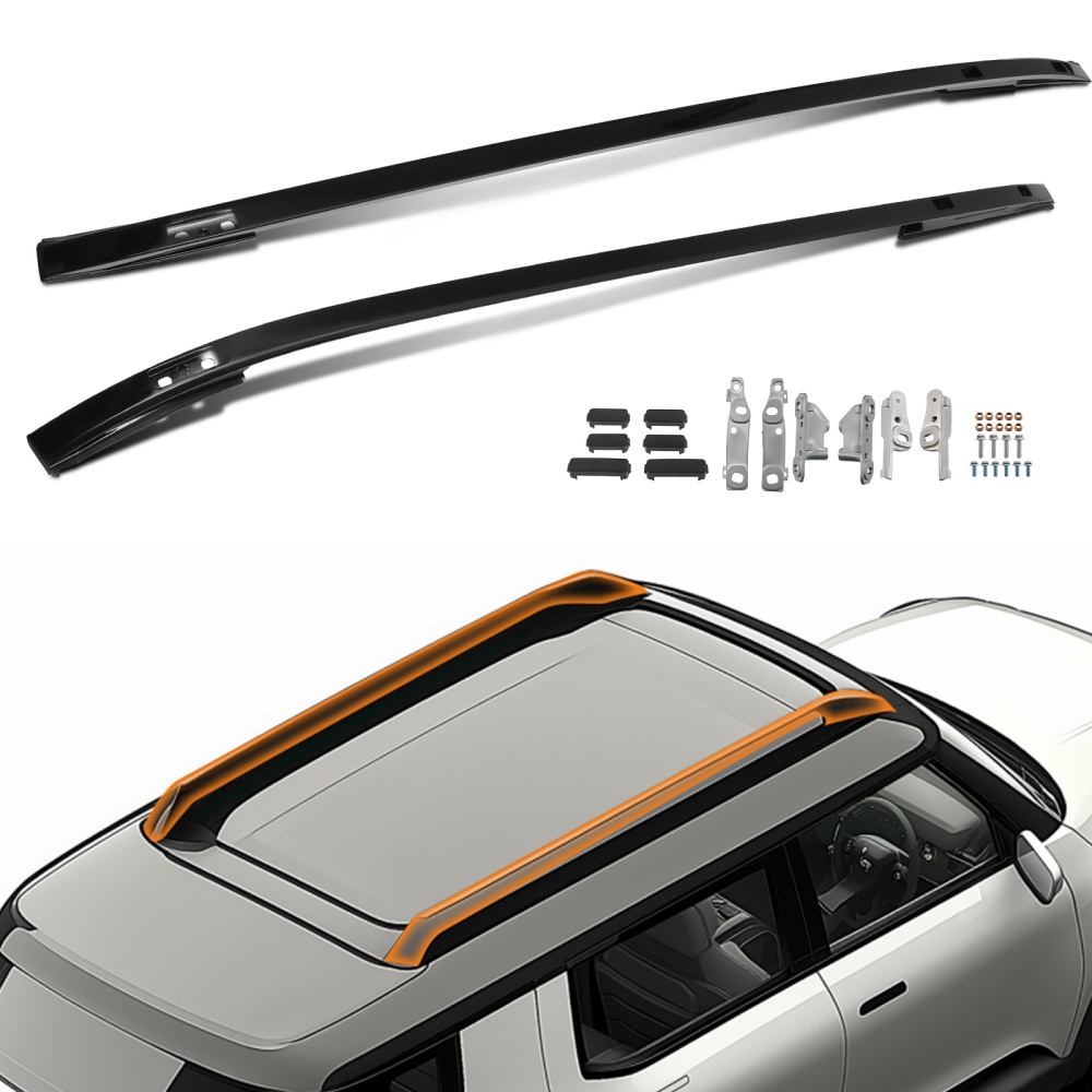 Aluminium Black Roof Rail Bar compatible for Land Rover Discovery Sport L550 2014+