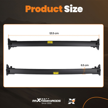 Black Top Roof Cross Bars Luggage Carrier compatible for Mitsubishi Outlander 2013+