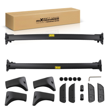 Black Cross Bars Aluminium compatible for Mitsubishi Outlander 2013+ Roof Rack 75KG