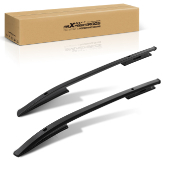 Black Aluminium Roof Rack Rails Side Bars Set compatible for Mitsubishi L200 / Triton 15+