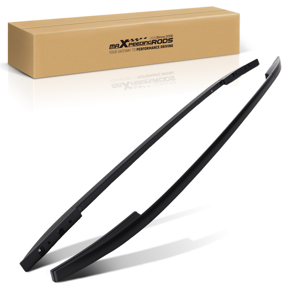 2PCS Roof Rails compatible for Nissan Qashqai 2014-2023 Aluminum Top Rack Bars Black