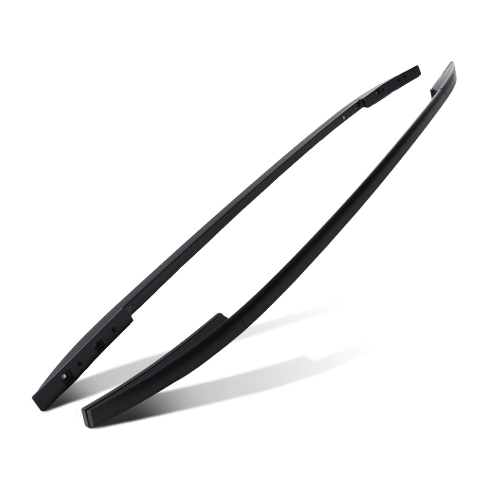 2PCS Roof Rails compatible for Nissan Qashqai 2014-2023 Aluminum Top Rack Bars Black