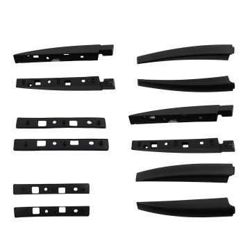 2PCS Roof Rails compatible for Nissan Qashqai 2014-2023 Aluminum Top Rack Bars Black