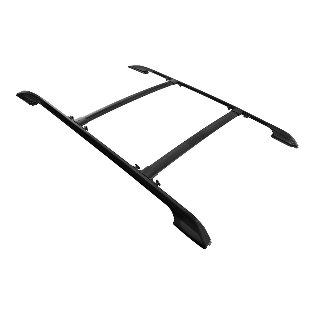 4Pcs Aluminium Black Roof Rails Rack Cross Bars Set compatible for Toyota RAV4 2006-2012